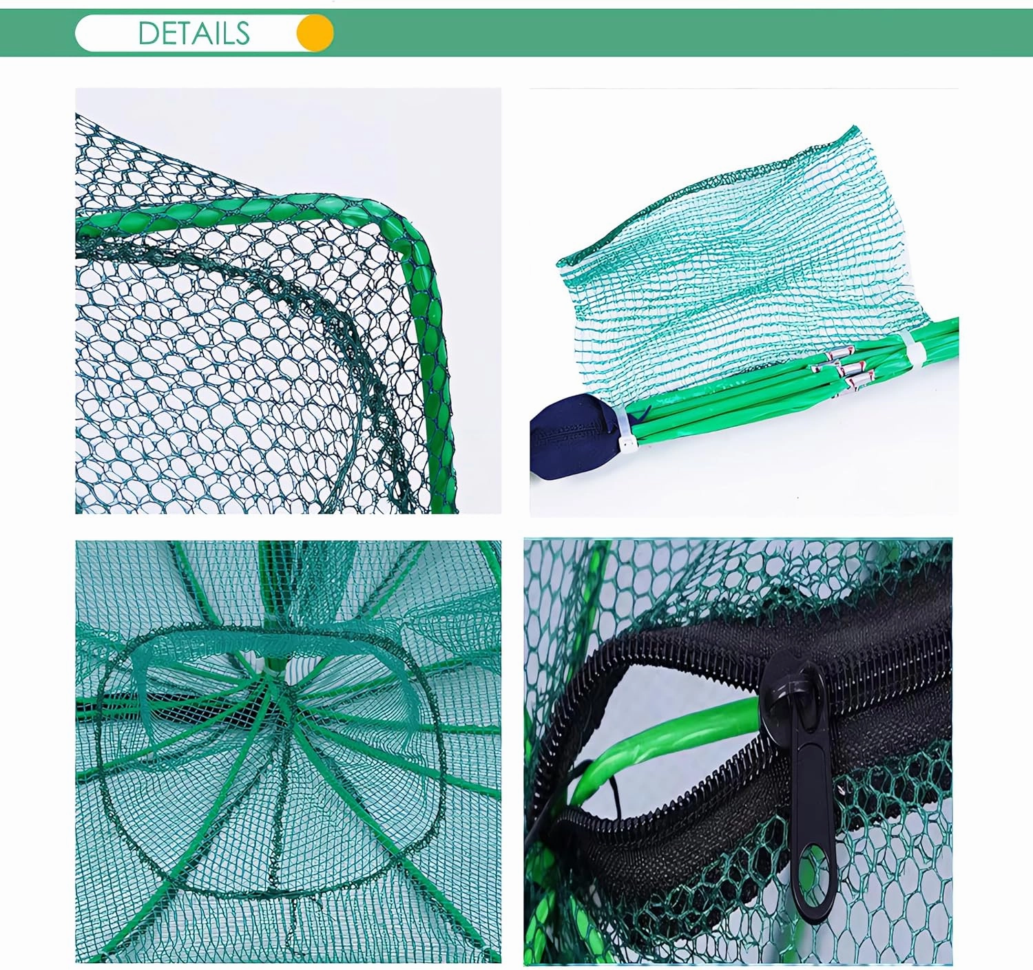 Foldable Bait Trap Fishing Net - Hand Cast Cage for Catching Fish Shrimp Crab Crawfish