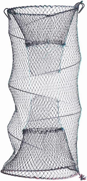 Folding Fishing Net 30x60cm Telescopic Mesh Trap Zinc Plated Lightweight Catch Crabs Lobsters Shrimp Minnows