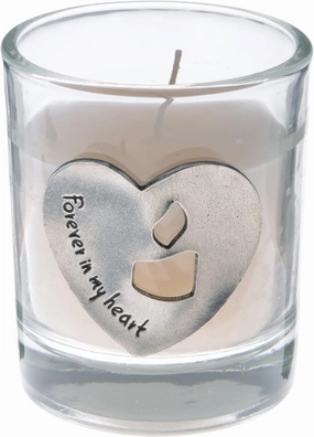 Forever in My Heart Memorial Candle - Sympathy Gift for Loss of Loved One, Mom, Husband, Grandma - Grief Bereavement Funeral Gift by Whitney Howard Designs