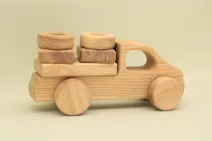 Free Shipping Natural Wooden Car constructor, BT09 : Eco-Friendly Gift with Montessori and Waldorf Educational Influence Lotes Toys Baby Gift