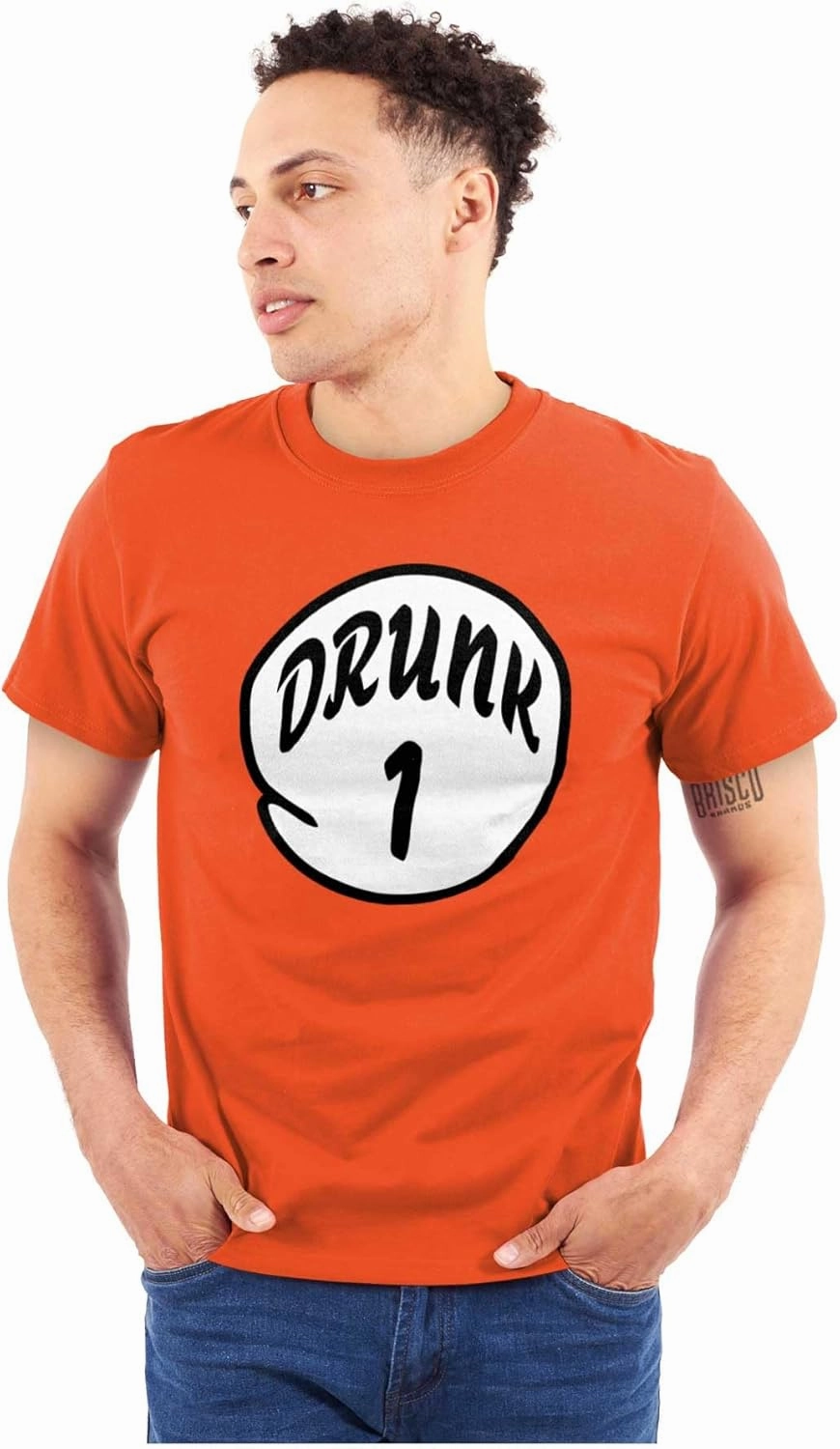 Funny Drunk Number 1 Drinking Humor Graphic T Shirt Men or Women