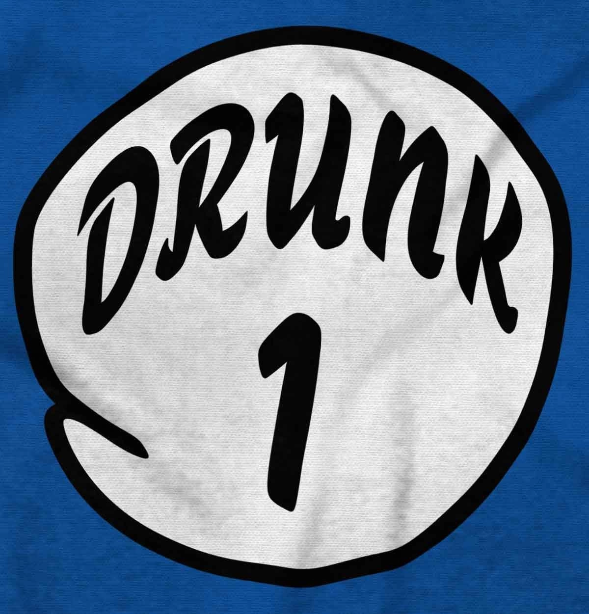 Funny Drunk Number 1 Drinking Humor Graphic T Shirt Men or Women