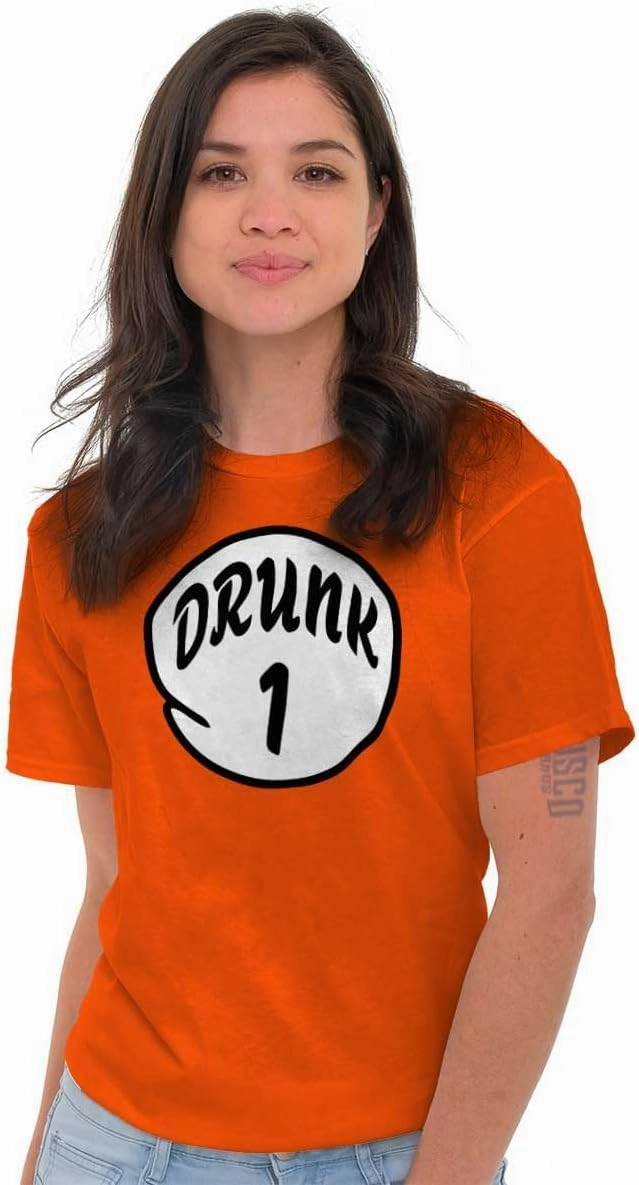 Funny Drunk Number 1 Drinking Humor Graphic T Shirt Men or Women