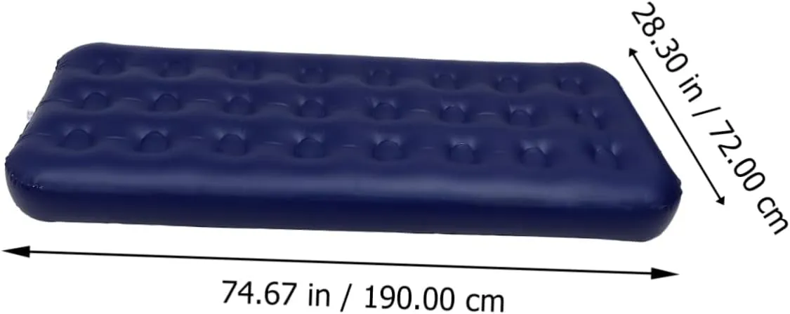 GANAZONO 2pcs Inflatable Camping Cushion Portable Foldable Air Mattress Bed for Outdoor Use Sleeping Mat for Beach Picnics and Travel
