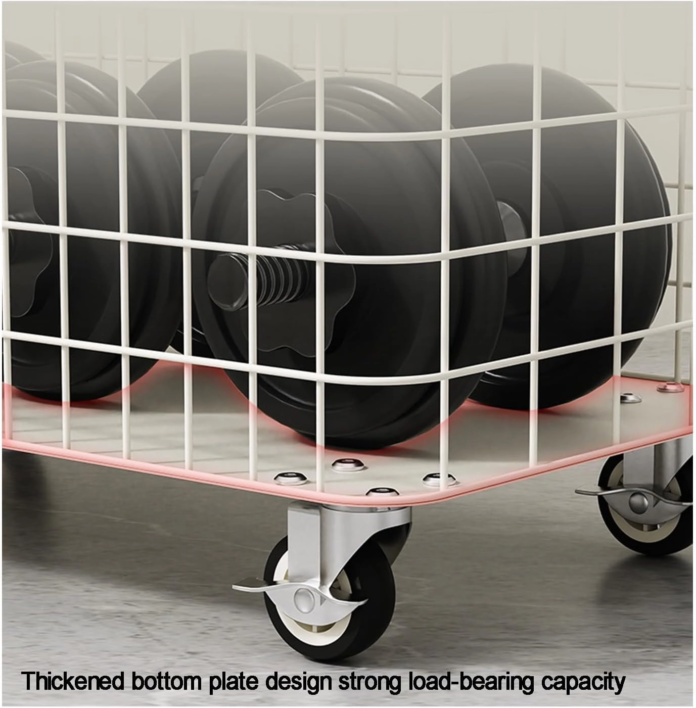 Garage Sports Equipment Organizer,Rolling Ball Cart Storage with Lockable Wheels,for Garage, Volleyball ,Basketball Holder, Toy Balls Bin,Storage Racks, Sports Equipment Organizer,(39*19*65.2cm/15.3*7