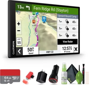 Garmin RV 795 GPS Navigator 7” High-Resolution Display, Custom RV Routing, Birdseye Satellite Imagery, Live Traffic & Weather, Parks Directory Bundle with 64GB Memory Card   More