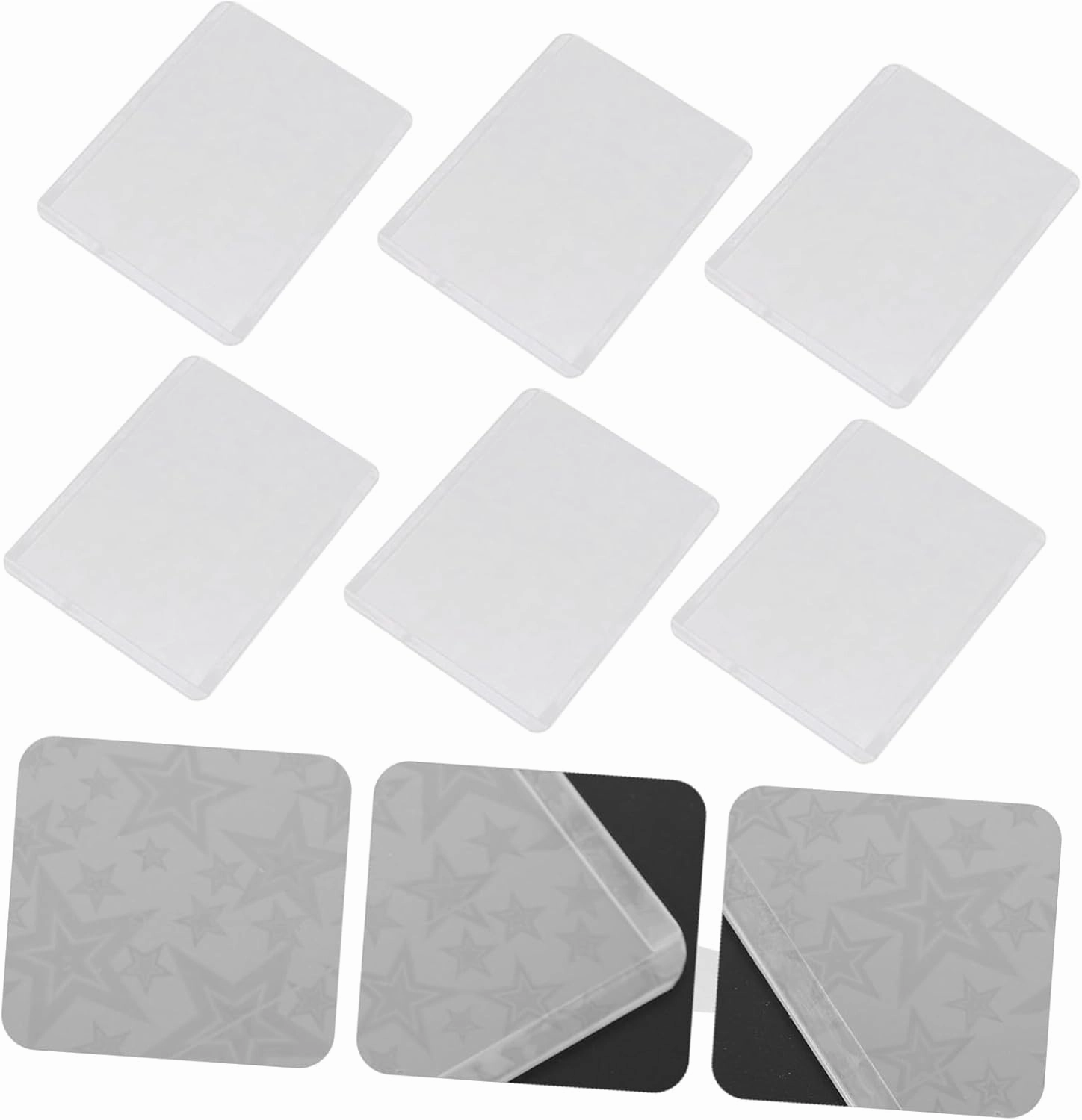 Garneck 50pcs Portable Card Sleeves Transparent Protective Card Holders Simple for Photos Game Tear-Resistant for Collection Storage