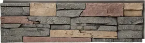 GenStone Faux Stacked Stone Panel 41" x 11.25" in Stratford Color for Do It Yourself Friendly Home Improvement Projects