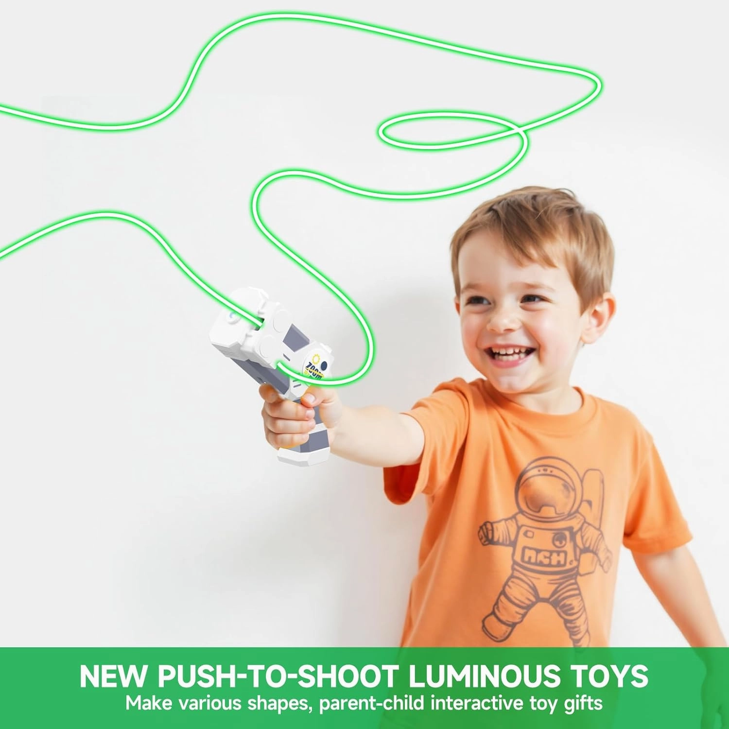Glow in The Dark String Rope Launcher ,Hand Held Novelty Fun String Shooter , Rope Launcher Fidget Toy,a Lasso Game String Shooter Toy, Party Birthday Gifts for Children Aged 3-14
