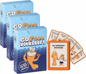 Go F Yourself Card Game for Adults 2025 - Night Party Game for 2  Players | Fun Gag Gift for Friends & Couples | Classic Card Game with a Twist (3PCS)