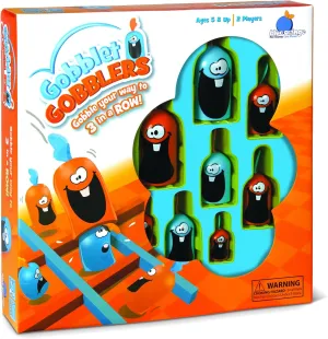 Gobblet Gobblers (Plastic), Tic Tac Toe Strategy Board Game, Award Winning Kids and Family Friendly Educational Board Game, 2 Players, Ages 5 , by Blue Orange Games