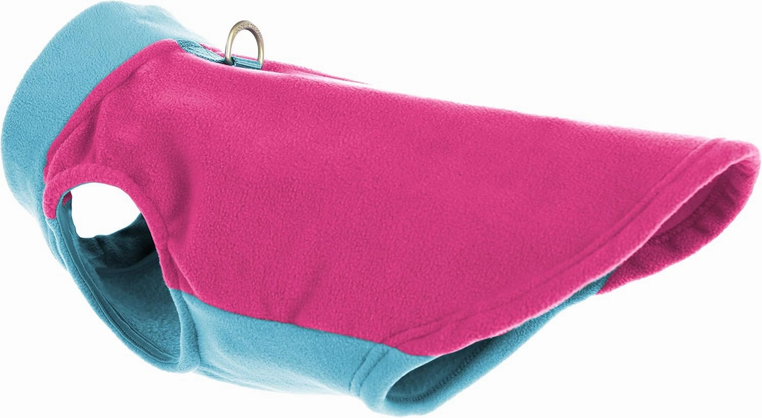 Gooby Half Stretch Fleece Vest Sweater - Pink, Large - Warm Pullover Jacket With D-Ring Leash - Winter Small Dog Coat - Cold Weather Clothes for Small Dogs Boy or Girl