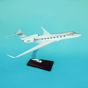 Gulfstream G650 Model Airplane 1:100 Scale Collectible Business Jet Model Airplane Alloy Resin Diecast with Base Stand for Home Office Aviation Enthusiast Ornament