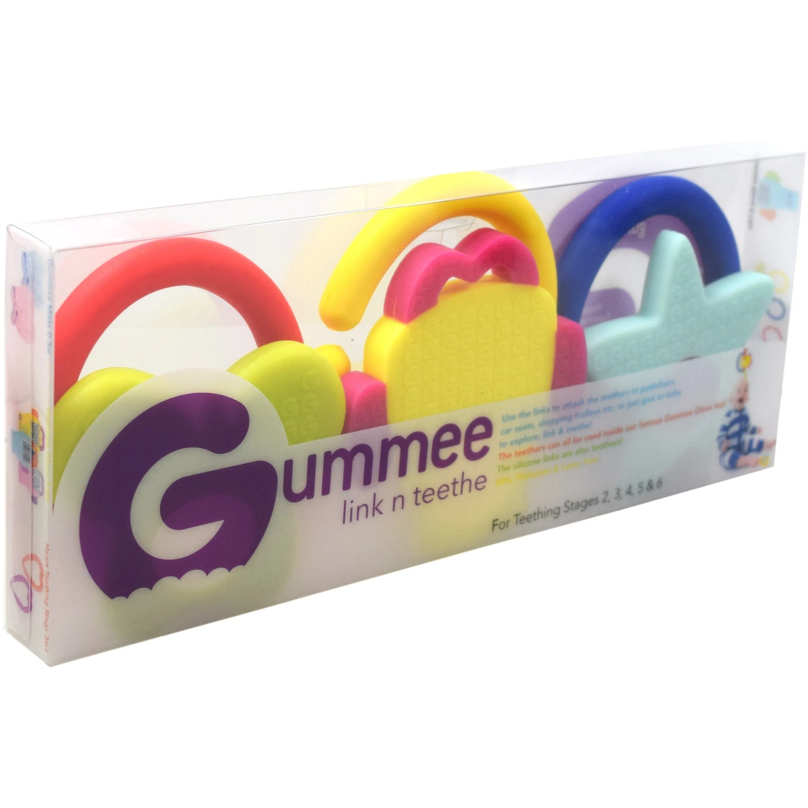 Gummee Chew Pack - Link N Teethe and Molar Mallet Teether