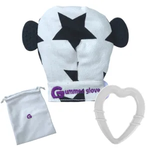 Gummee Starter Pack (Pink mitts, Gummee Glove Black/White and Orange Heart)