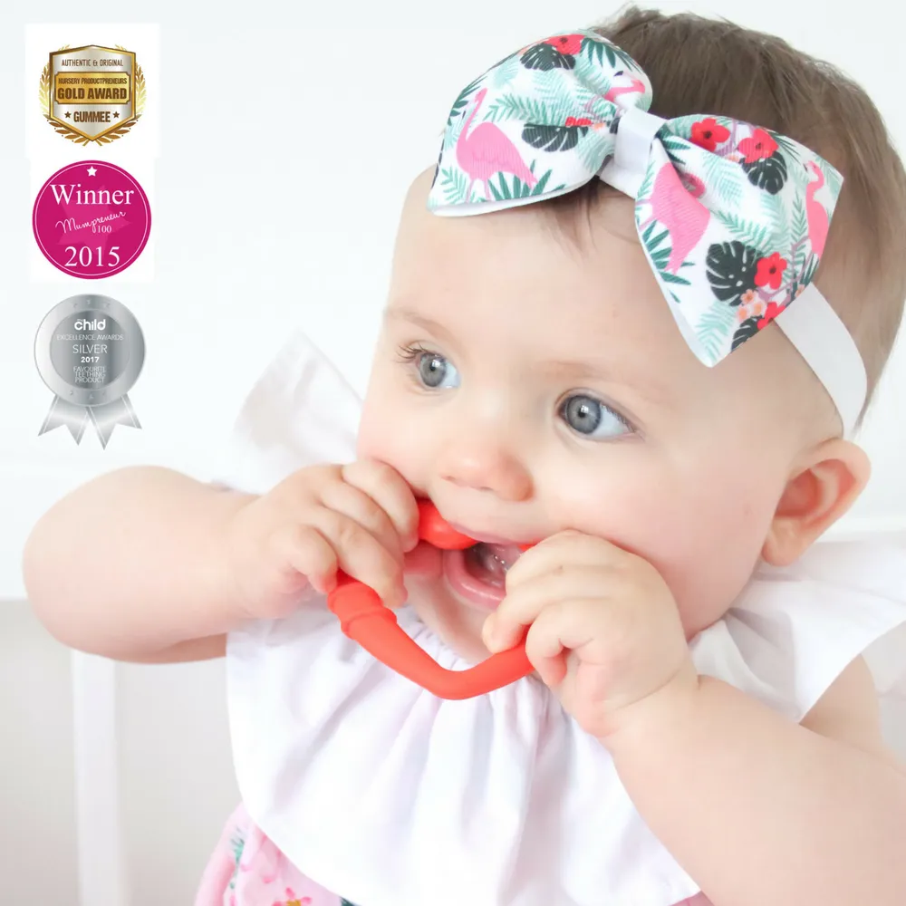 Gummee Starter Pack - Pink Mitts, Gummee Glove Pink and Red Heart