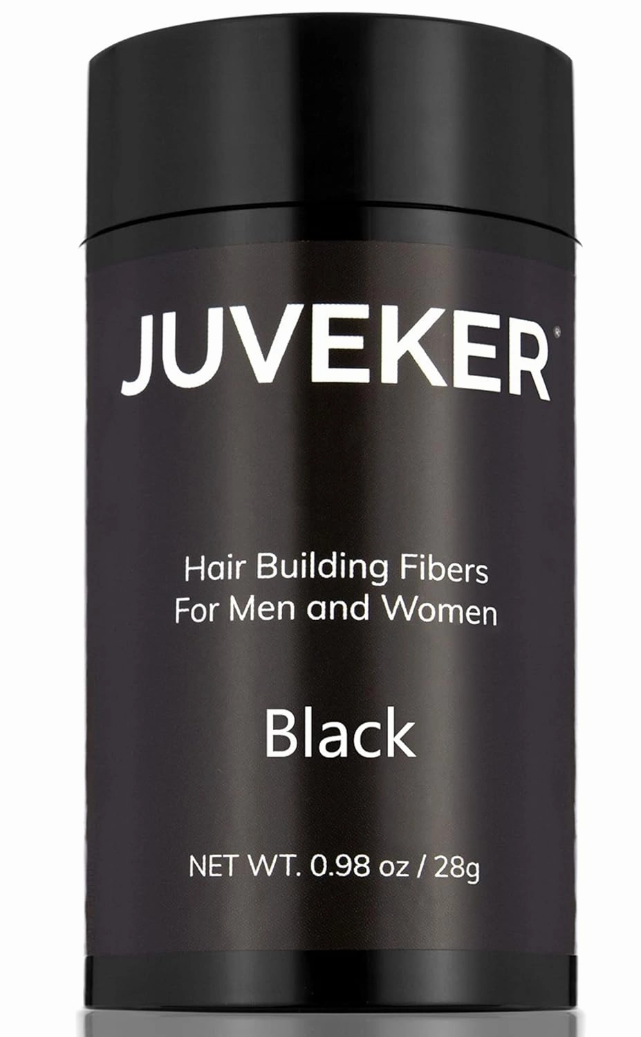Hair Building Fibers Instantly Conceal Thinning Hair and Bald Spots for Men & Women (Large 28 Grams Bottle) - Undetectable, Washes Away, For All Hair Types, No Animal Byproducts (Black)