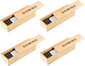 HANABASS 4 Sets Interesting Domino Blocks Interactive Dominoes for and Lightweight Adult Accessory Indoor and Outdoor Fun