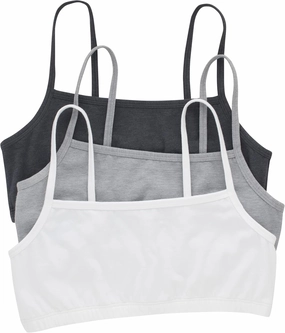 Hanes Women's Cotton String Bralette (3 Pack)