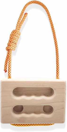 Hangboard Holds in Wood for Rock Climbing, Portable Fingerboard for Training and Warm-up, Finger Strengthener for Pull-up Grip Arm Training Indoor and Outdoor