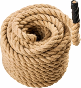 Happybuy Gym Climbing Rope, 1" Diameter 100 ft Length, Fitness Training Rope for Adults, Suited for Gym, Climbing and Home Workouts