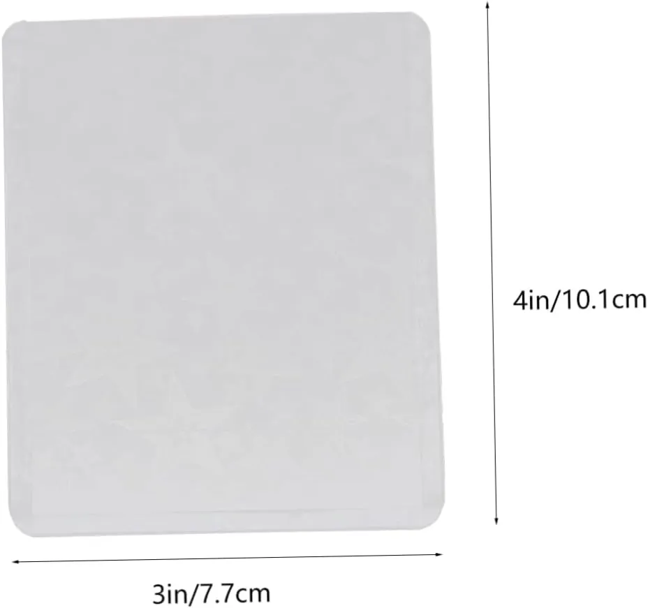 Happyyami 50pcs Photo Card Holders Protective Sleeves Simple Style Card Protectors Keep Your Collections Safe and Organized