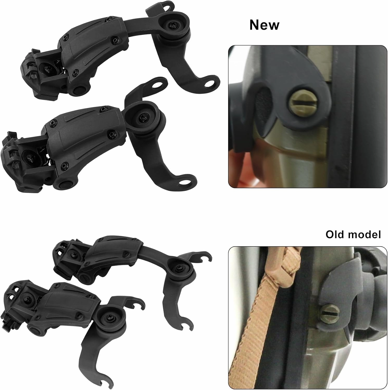 HEARFALCOM ARC Rail Adapter for Tactical Helmet Fast Series Helmets Compatible with Howard Leight Impact Sport Product Model ‎R - 01526 Headphones