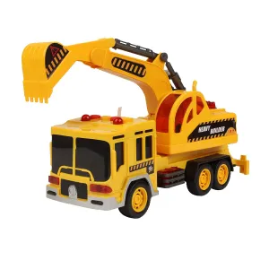 Heavy Builder with Light | Friction-powered Toy | Push & go Toy | Pull-Push Vehicle | Construction Toy for Kids | Toy Truck | Engineering Toy | Pull Along | Easy Play | For Kids age 3  years