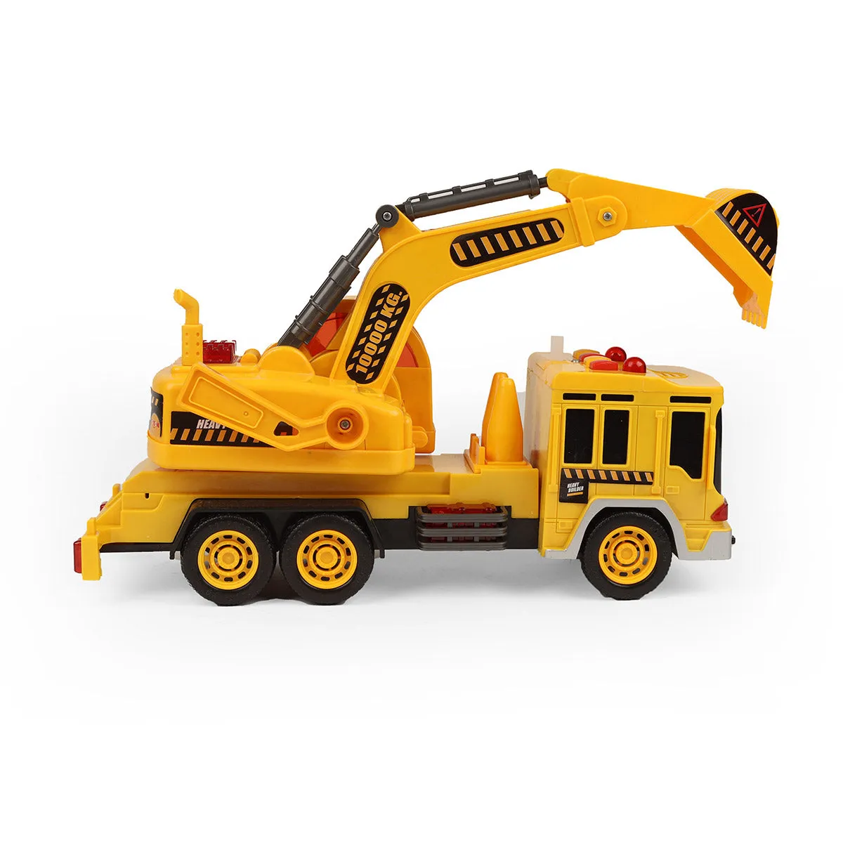 Heavy Builder with Light | Friction-powered Toy | Push & go Toy | Pull-Push Vehicle | Construction Toy for Kids | Toy Truck | Engineering Toy | Pull Along | Easy Play | For Kids age 3  years