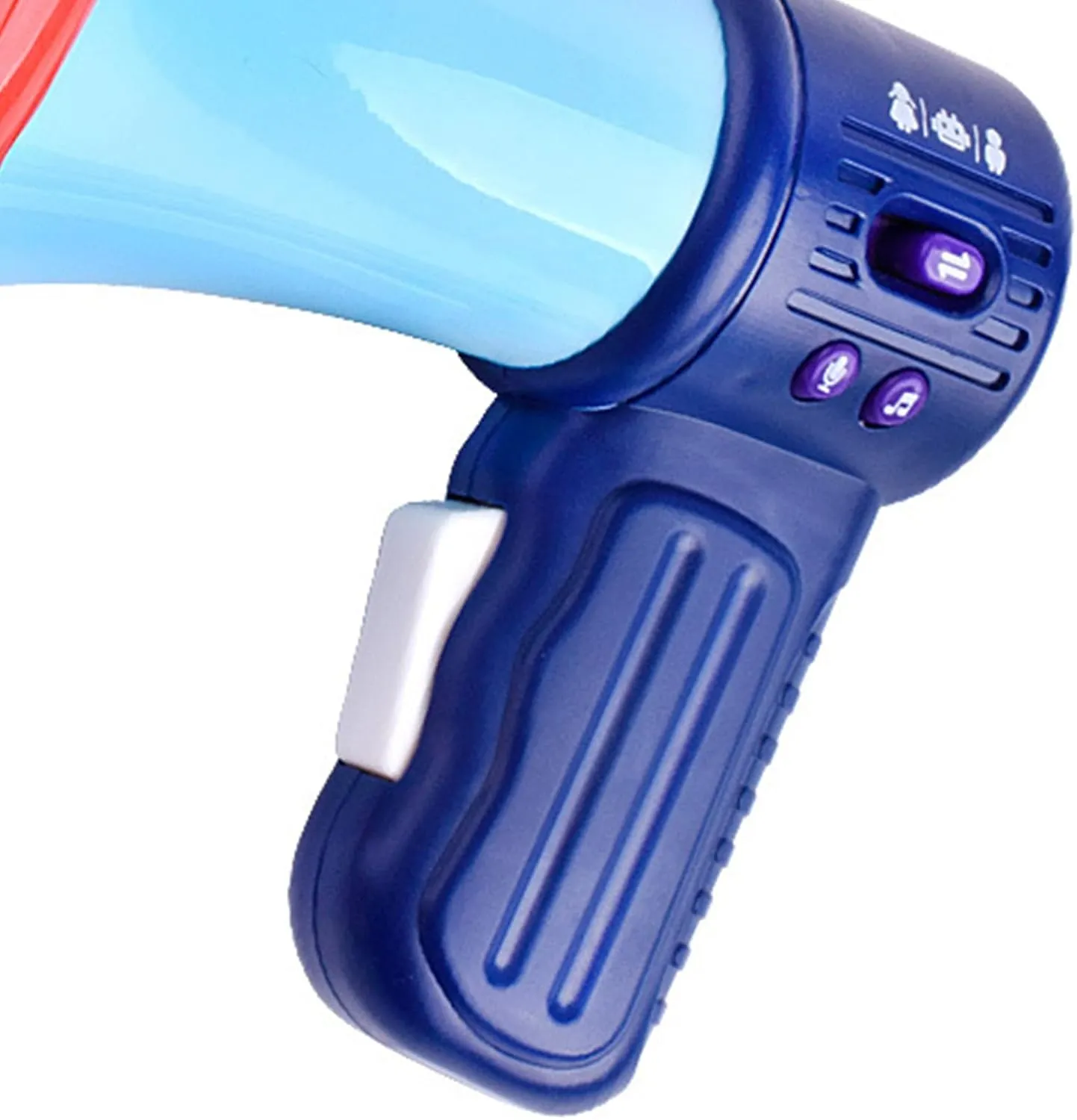 HEEPDD Voice Changer Horn Toy, Large Mouth Voice Changer Horn with 3 Different Sound Effects Recording and Laughter Button for Kids Adults Boys Girls (Standard)