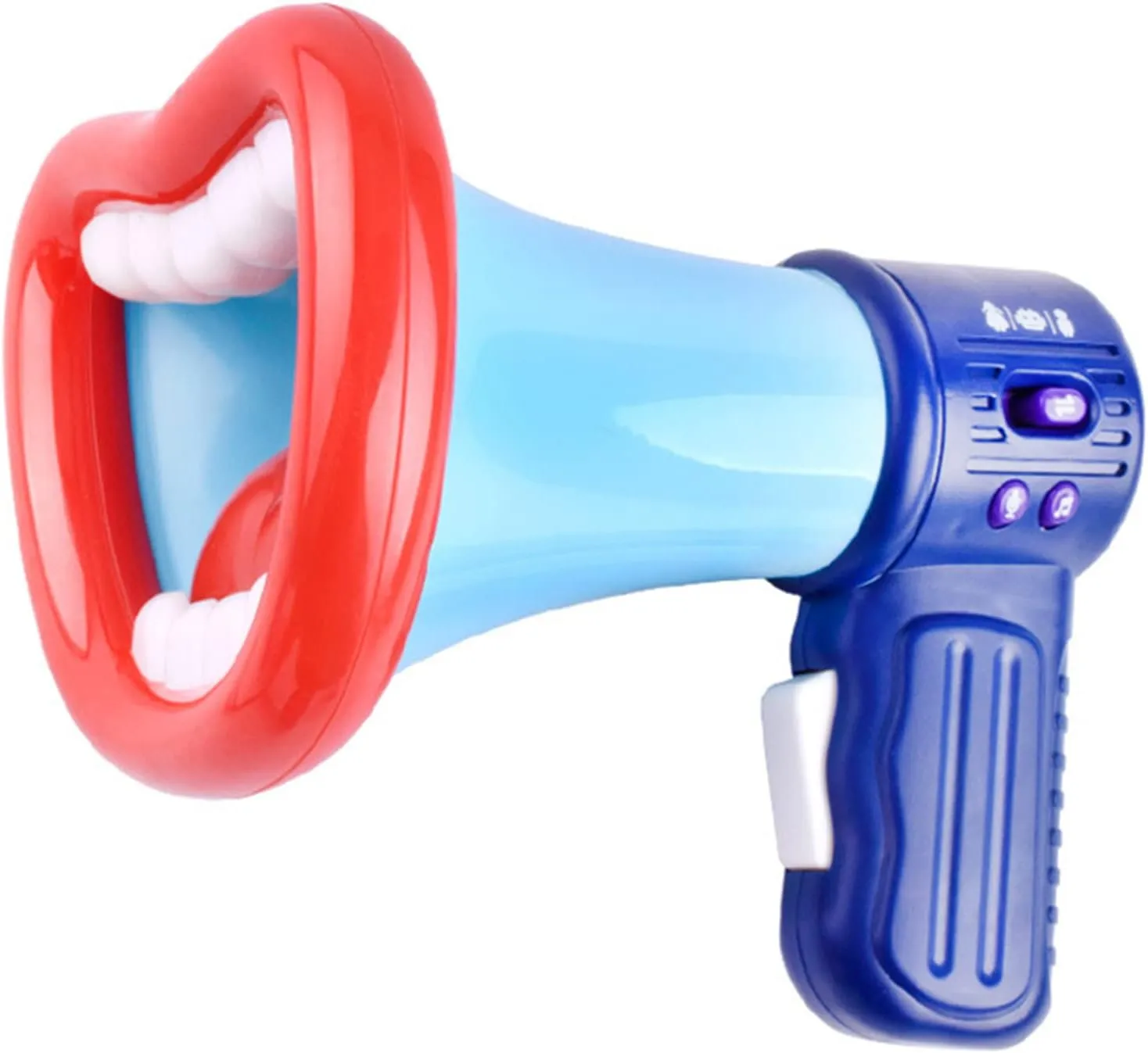 HEEPDD Voice Changer Horn Toy, Large Mouth Voice Changer Horn with 3 Different Sound Effects Recording and Laughter Button for Kids Adults Boys Girls (Standard)