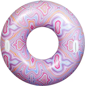 HeySplash Pool Tubes for Adult, Tube Rafts Large Floats with Handles, 42 Inch Inflatable Cute Swimming Ring Lounge for Pool Beach River Lake, Swim Floaties Party Decoration Toys