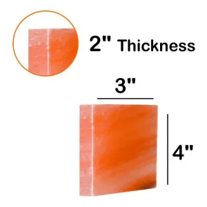 Himalayan Pink Salt Bricks - Unique Salt Blocks (4" x 3" x 2")