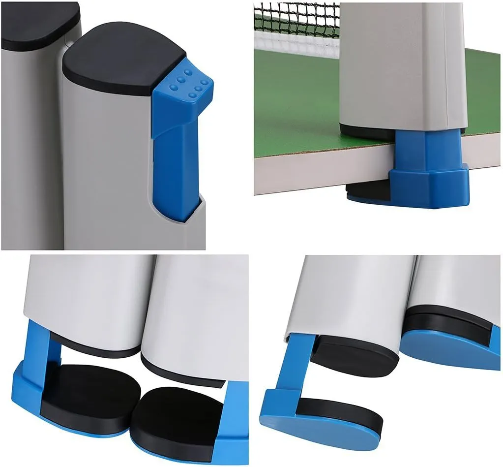 Hipiwe Retractable Table Tennis Net Replacement, Ping Pong Net and Post with PVC Storage Bag, 6 Feet(1.8M, Fits Tables Up to 2.0 inch 5.0 cm