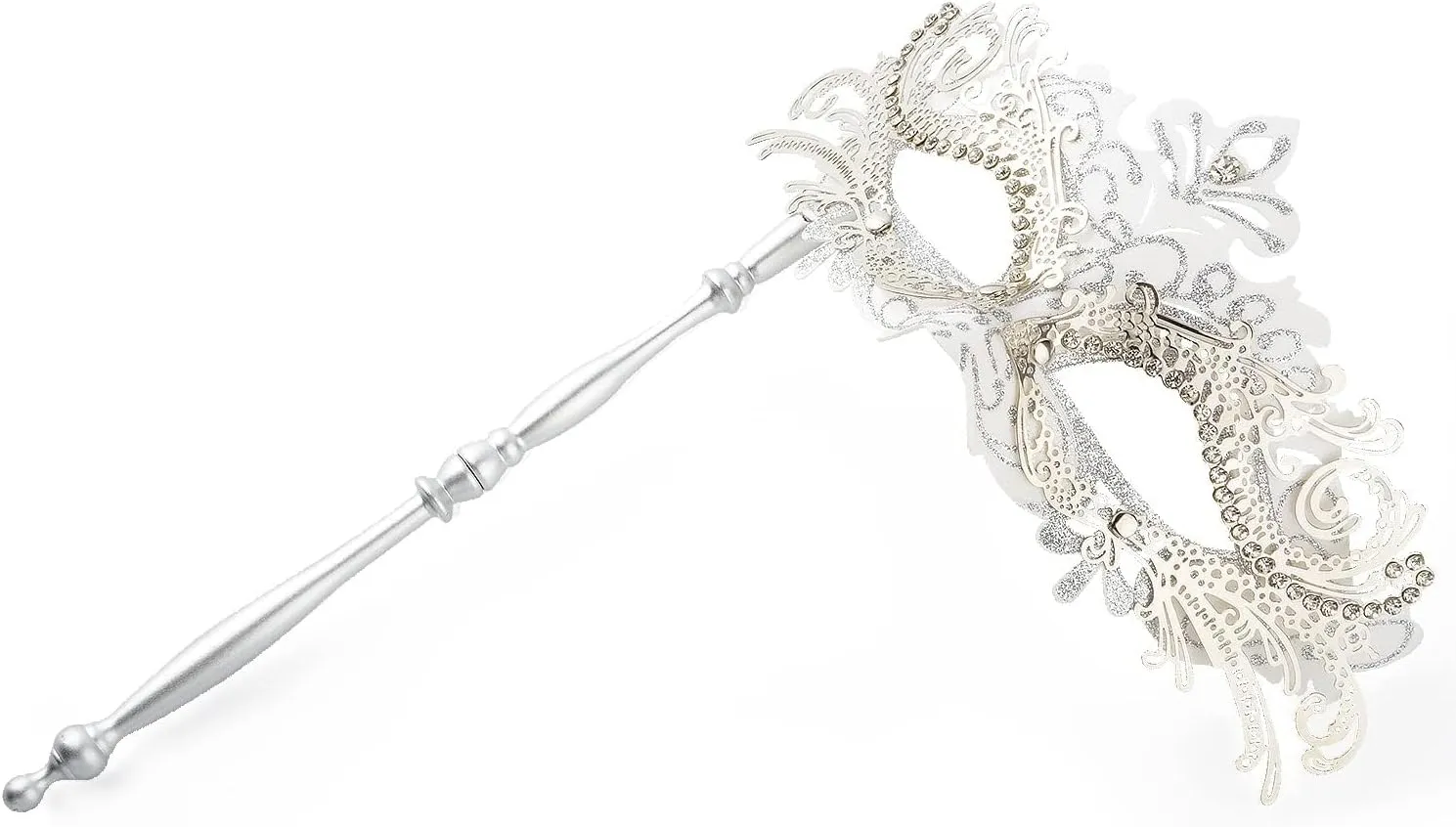 Hoshin Masquerade Mask with Stick, Mardi Gras Deecorations Venetian Masks for Womens