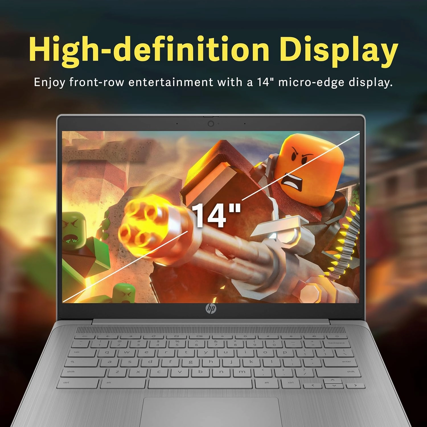 HP Chromebook 14" HD Laptop for Business & Students, Intel Celeron N4120, 4GB LPDDR4, 224GB Storage(64GB eMMC 160GB Docking Station), UHD Graphics, Webcam, Long Battery Life, Chrome OS, Modern Gray