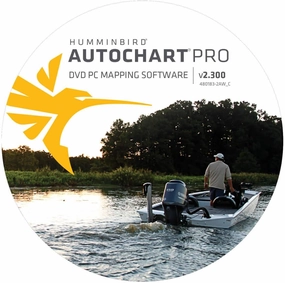Humminbird 600032-1 AutoChart PRO North America Sonar & GPS DVD PC Mapping Software Small
