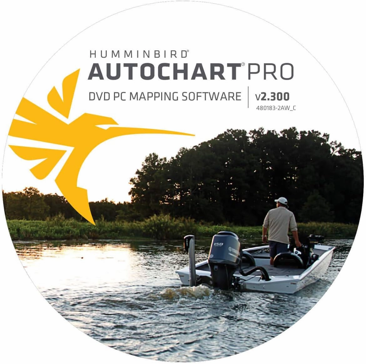 Humminbird 600032-1 AutoChart PRO North America Sonar & GPS DVD PC Mapping Software Small