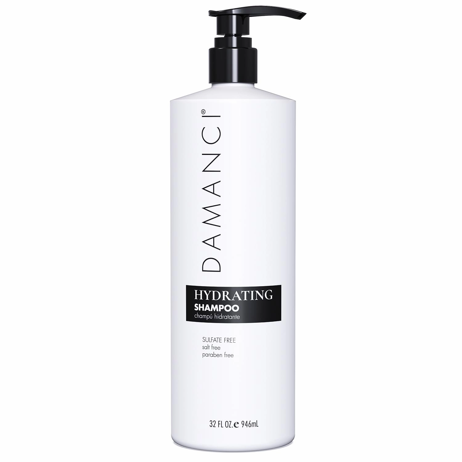 Hydrating Salt Free Shampoo, Sulfate and Paraben Free, Keratin Shampoo Restore Hair and Remove Frizz, with Collagen, Olive, Coconut and Jojoba Oil (32 oz)
