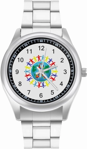 I Love Someone with Autism Casual Wrist Watches for Men Classic Business Dress Watch Big Face for Work Gym, style
