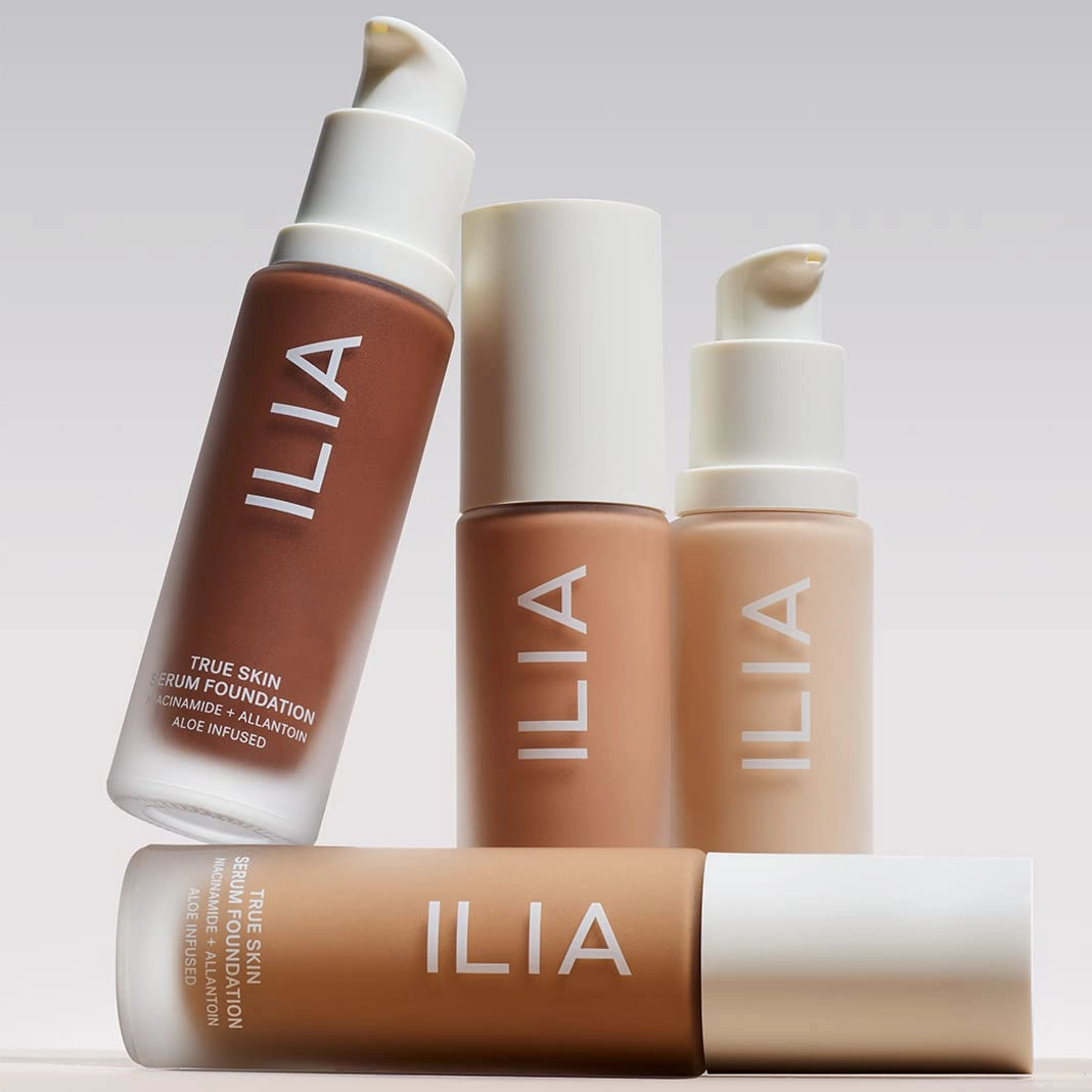 ILIA - True Skin Serum Foundation | Non-comedogenic, Cruelty-Free, Vegan, Weightless Feel, Buildable Coverage, Safe For Sensitive Skin (Aran SF6.5)