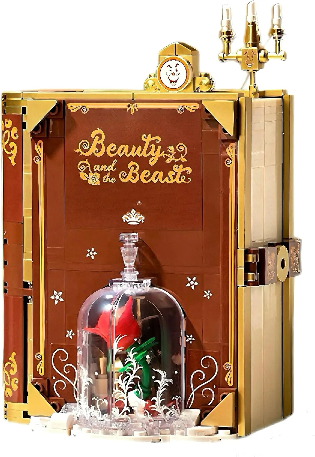 Illuminated Fairy Tale Book Building Blocks Toys Brown Version with Storyline for Boys and Girls -Includes for Women & Teenagers Adults
