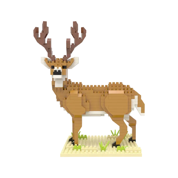 Impact Photographics - White-Tailed Buck Mini Building Blocks Set