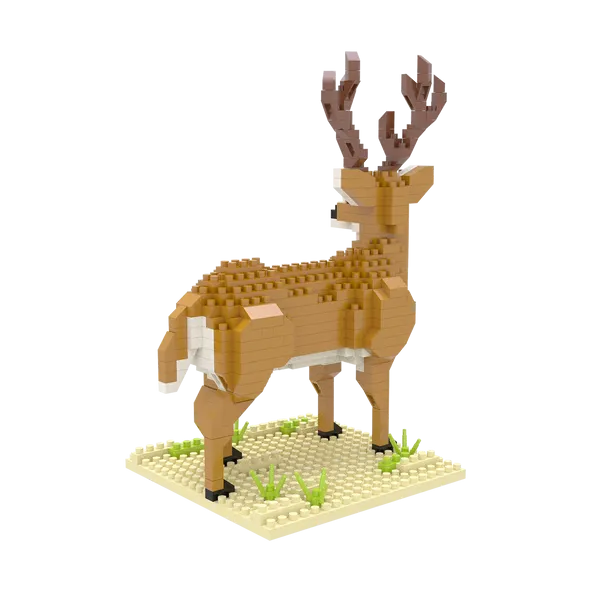 Impact Photographics - White-Tailed Buck Mini Building Blocks Set