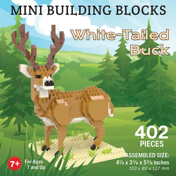 Impact Photographics - White-Tailed Buck Mini Building Blocks Set