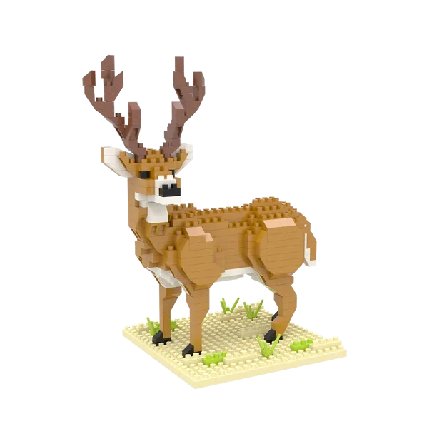 Impact Photographics - White-Tailed Buck Mini Building Blocks Set