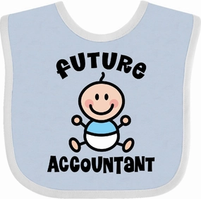 inktastic Future Accountant in Training Baby Gift Baby Bib