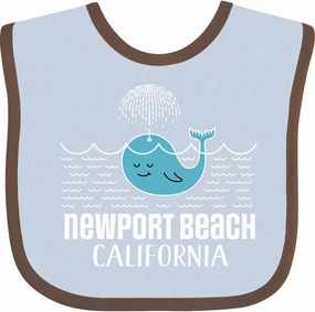 inktastic Newport Beach California Whale Watching Baby Bib