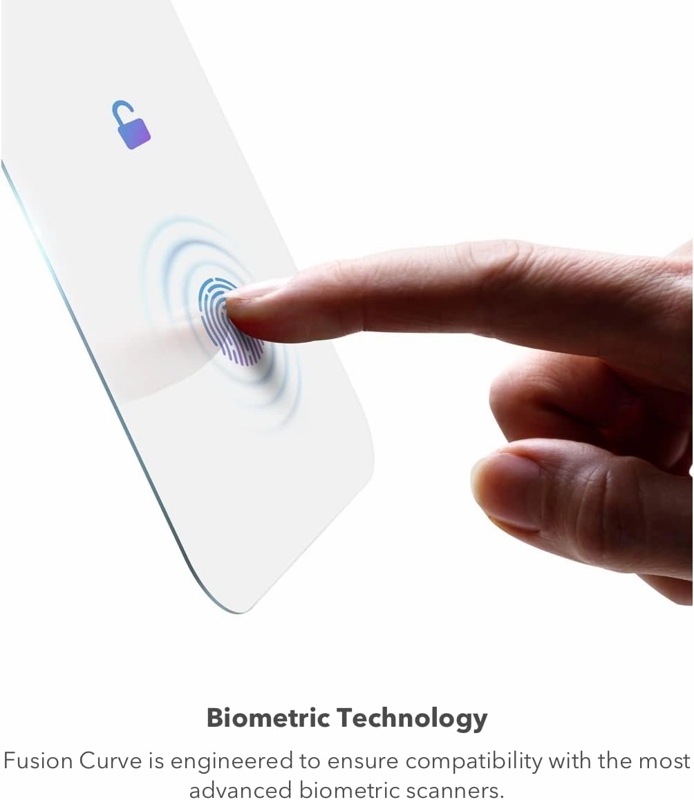 InvisibleShield Fusion XTR Curve for Samsung Galaxy S22 Ultra – Flexible Hybrid Screen Protection – with D3O – Blue Light Filter – Ultra Touch Sensitive – Biometric Technology –for Curved Screens
