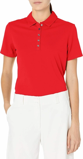 Jack Nicklaus Women's Solid Textured Golf Polo Shirt